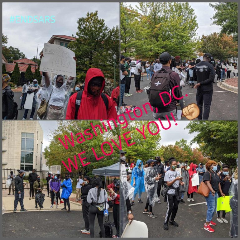 ENDSARS Protesters, Washington DC.